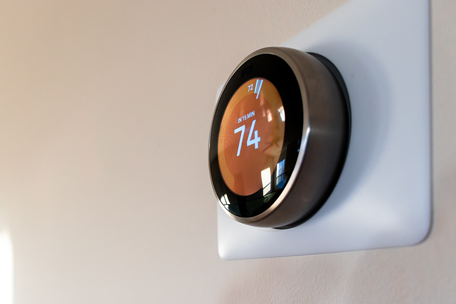 Smart thermostat installed